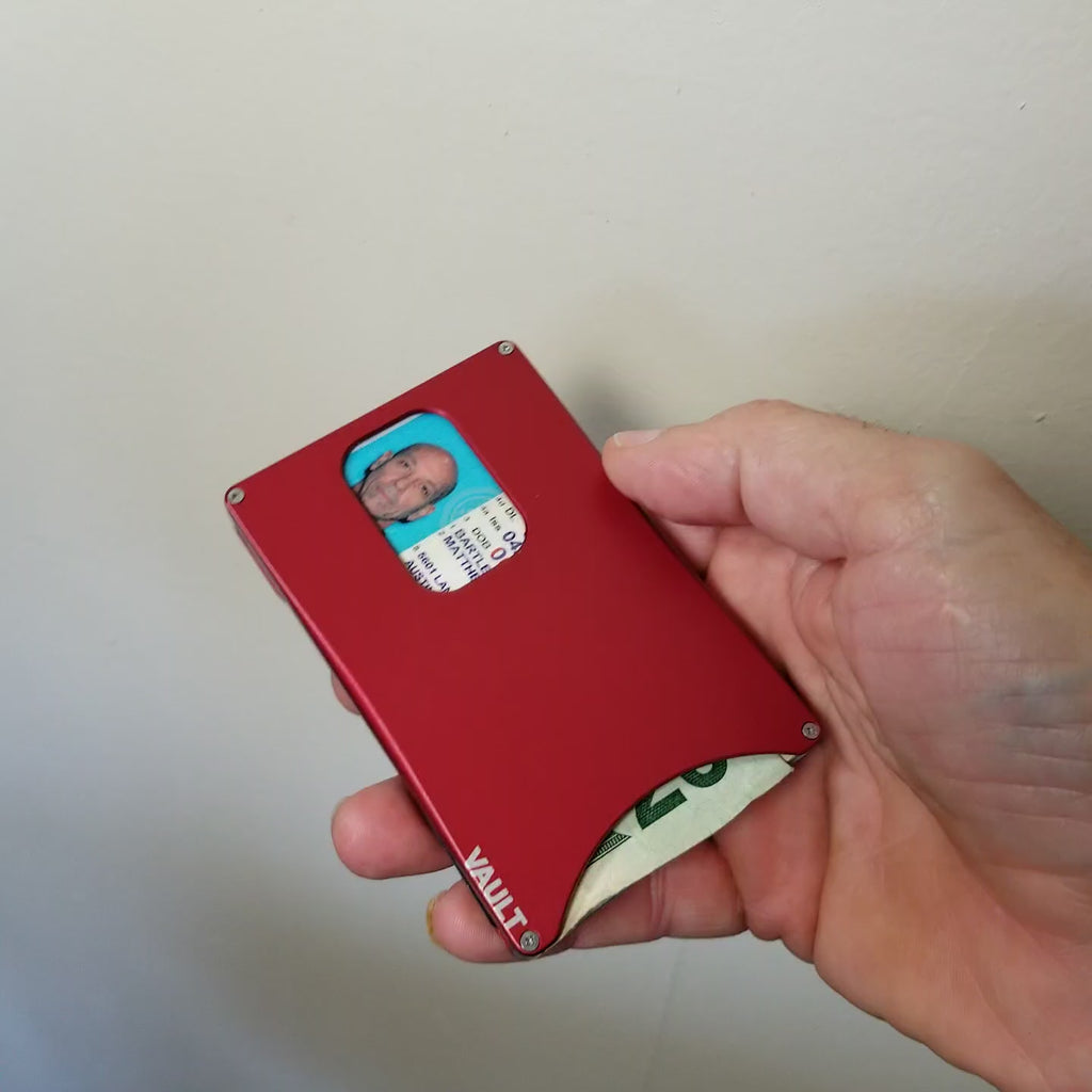 Vault Minimalist Wallet | One-Handed RFID Aluminum Wallet